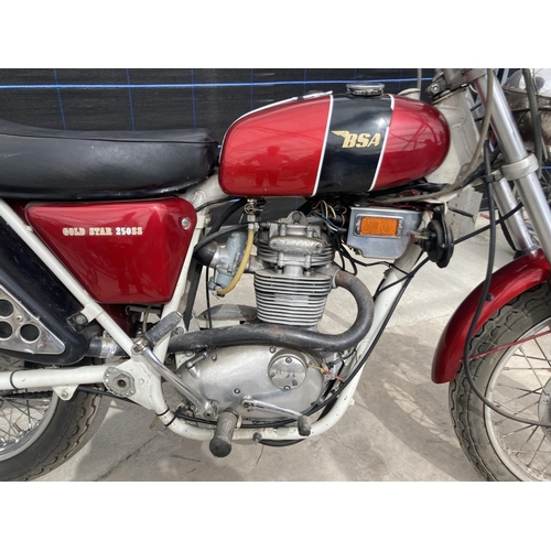 1303 - A 1972  BSA 250 GOLDSTAR GREY FRAME
DATE OF FIRST REGISTRATION 10/07/1972
TAXATION CLASS HISTORIC VE... 