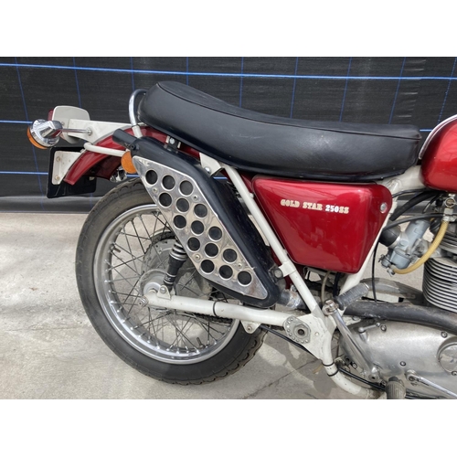 1303 - A 1972  BSA 250 GOLDSTAR GREY FRAME
DATE OF FIRST REGISTRATION 10/07/1972
TAXATION CLASS HISTORIC VE... 