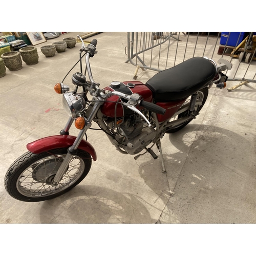 1303 - A 1972  BSA 250 GOLDSTAR GREY FRAME
DATE OF FIRST REGISTRATION 10/07/1972
TAXATION CLASS HISTORIC VE... 