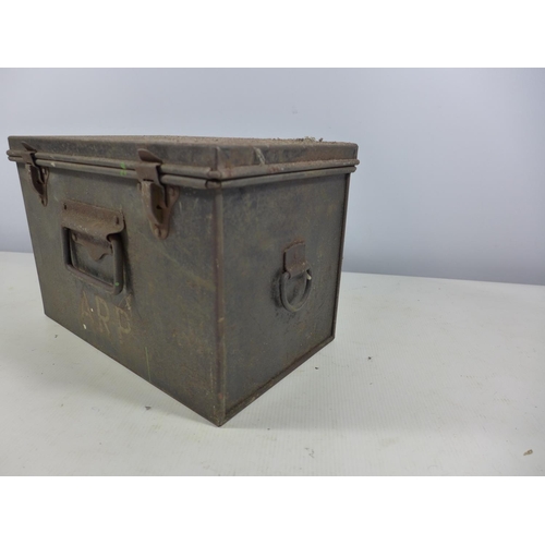 408 - A WORLD WAR II ARP TIN BOX