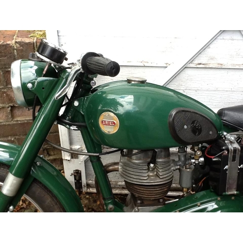 1250 - A 1954 ARIEL COLT 200 CC OHV, FOUR SPEED. NEW STYLE V5C, OLD BROWN LOG BOOK ALSO INCLUDED.  COPY OF ... 