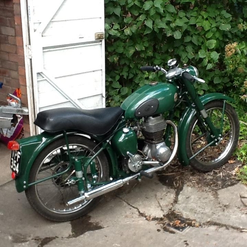 1250 - A 1954 ARIEL COLT 200 CC OHV, FOUR SPEED. NEW STYLE V5C, OLD BROWN LOG BOOK ALSO INCLUDED.  COPY OF ... 