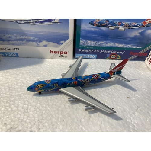 2804 - A SET OF FOUR HERPA WINGS COLLECTION PLANES TO INCLUDE - EGYPT AIR BOEING 777-200 NO. 506410, NIPPON... 