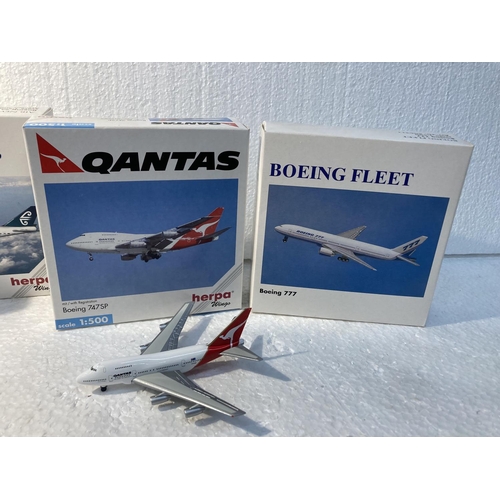 2807 - FOUR HERPA WINGS COLLECTION PLANES TO INCLUDE - AIRBUS INDUSTRIE A340 NO. 504515, AIR NEW ZEALAND BO... 