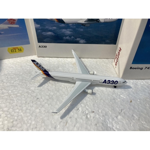 2808 - FOUR HERPA WINGS COLLECTION PLANES TO INCLUDE - N.C.A. NIPPON CARGO AIRLINES BOEING 747-200F NO. 502... 
