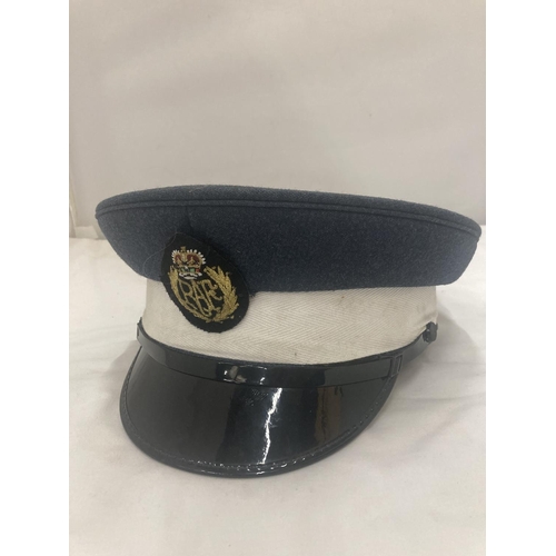 63 - AN R. A. F. MILITARY PEAKED CAP