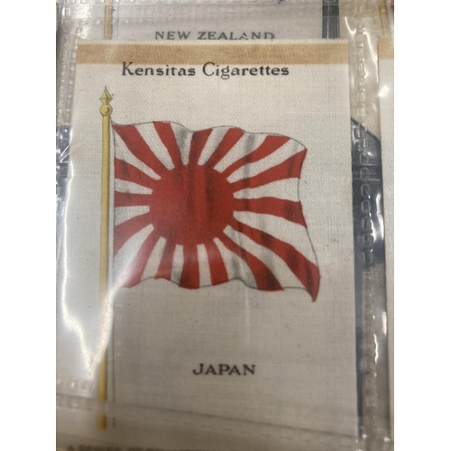 119 - A QUANTITY OF KENSITAS CIGARETTE SILK FLAGS - 30 IN TOTAL