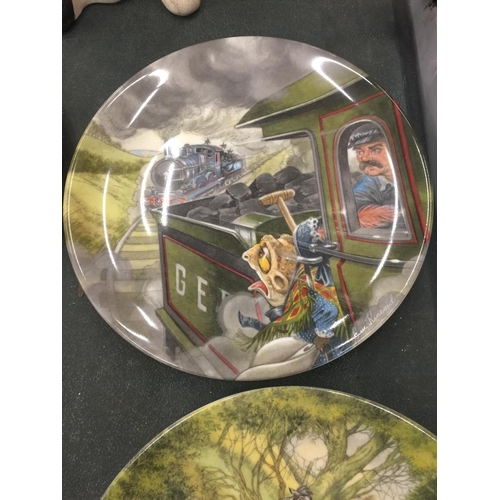 177 - FIVE WEDGWOOD 'WIND IN THE WILLOWS' BY ERIC KINCAID COLLECTORS PLATES