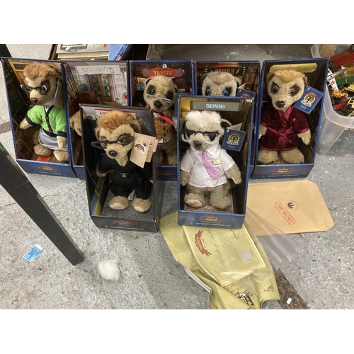 3416 - SEVEN BOXED MEERKAT TOYS