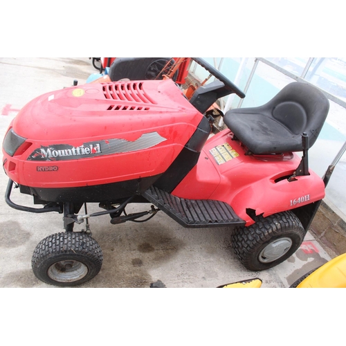 101 - MOUNTFIELD 1640H RIDE ON MOWER   NO VAT