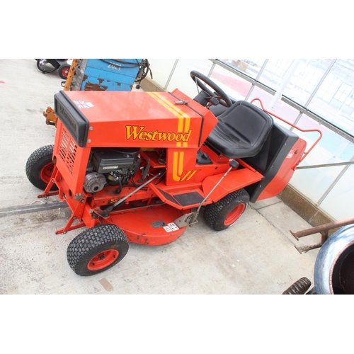 127 - WESTWOOD RIDE ON LAWN MOWER   NO VAT