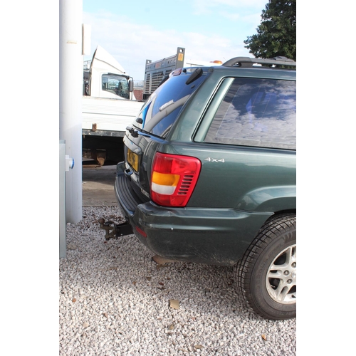 160 - JEEP GRAND CHEROKE ORVIS 3.1D 2001  W12 PMR  88,000 MILES, 12 MONTHS MOT, 2 KEEPERS, 2 KEYS, TOW BAR... 