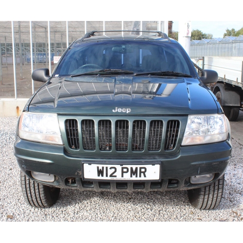 160 - JEEP GRAND CHEROKE ORVIS 3.1D 2001  W12 PMR  88,000 MILES, 12 MONTHS MOT, 2 KEEPERS, 2 KEYS, TOW BAR... 