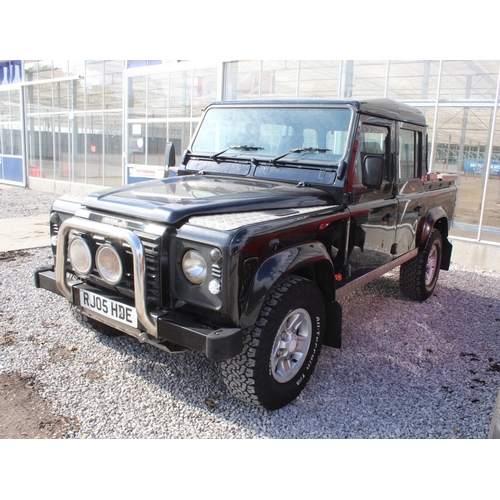 161 - LANDROVER DEFENDER 110 BLACK, 110 2005, 4 DOOR, MANUAL, 178,000 MILES, PLUS VAT