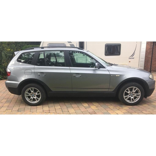 168 - BMW X3SE 2.0, DIESEL, GF56 KYS, MOT EXP 1/9/22, 3 OWNERS, SERVICE HISTORY, 164,000 MILES,  NO VAT