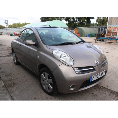 169 - NISSAN MICRA URBIS COVERTABLE, 99,000 MILES, PETROL, 12 MONTHS M.O.T., F.S.H.,  REG. FH57 MRV  NO VA... 