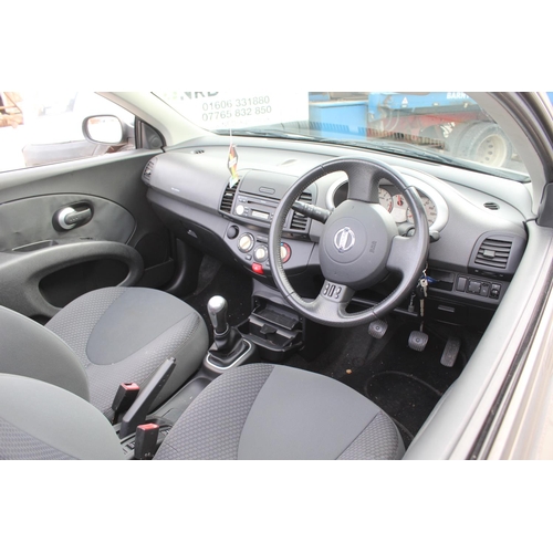 169 - NISSAN MICRA URBIS COVERTABLE, 99,000 MILES, PETROL, 12 MONTHS M.O.T., F.S.H.,  REG. FH57 MRV  NO VA... 