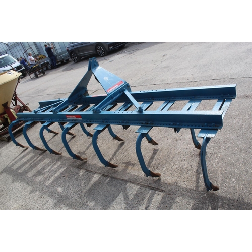 189 - A RANSOMES C79 10.5FT 13 LEG CULTIVATOR WITH THREE POINT LINKAGE BRACKETS AND DUANTLESS POINTS NO VA... 