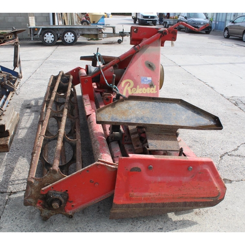 193 - A REKORD 2.5M POWER HARROW WITH P.T.O SHAFT AND TOPLINK PINS IN THE OFFICE ( BELIEVED WORKING ORDER ... 