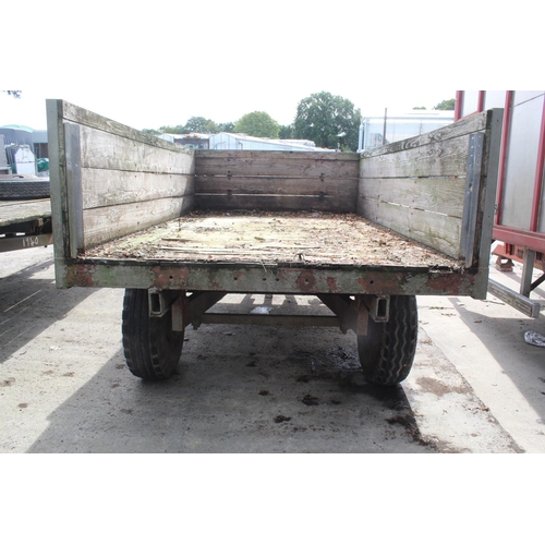 222 - A 10FT SINGLE AXEL HYDRUALIC TIPPING TRAILER 
 + VAT