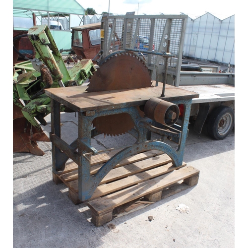 227 - JAMES CLAY LTD SAW BENCH  + VAT