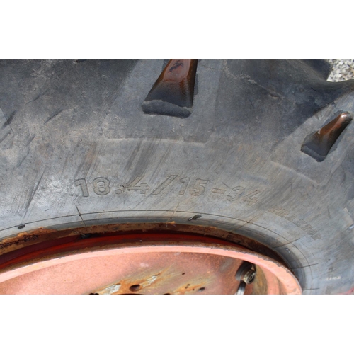 245 - SIX VARIOUS TRACTOR WHEELS AND TYRES +VAT