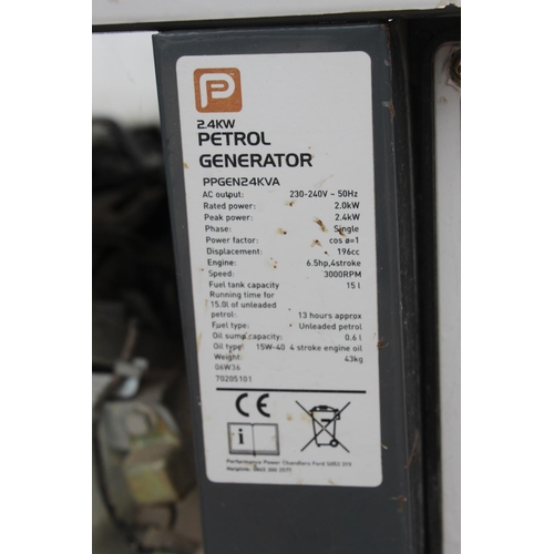 3 - PRO 240W PETROL GENERATOR   G.W.O.    PLUS VAT