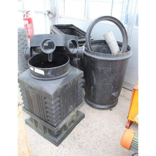 50 - PLASTIC MANHOLE AND FITTING  NO VAT