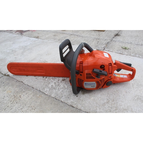 6 - HUSQUVANA 445X TORQUE CHAINSAW  PLUS VAT