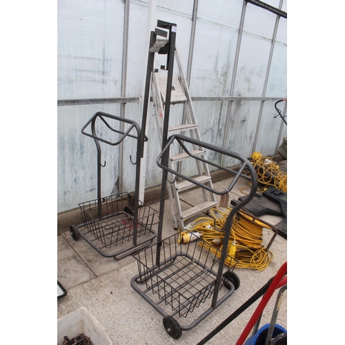 71 - 2 SADDLE STANDS - NO VAT