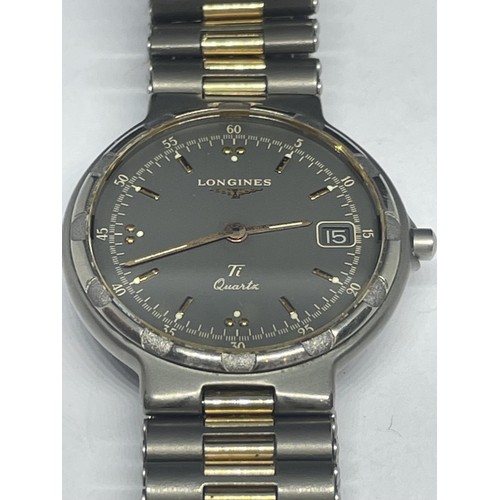 602 - A LONGINES T.1 WRISTWATCH SEEN WORKING BUT NO WARRANTY