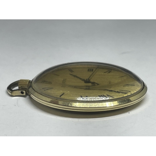 640 - A GOLD PLATED SEKONDA SLIMLINE POCKET WATCH