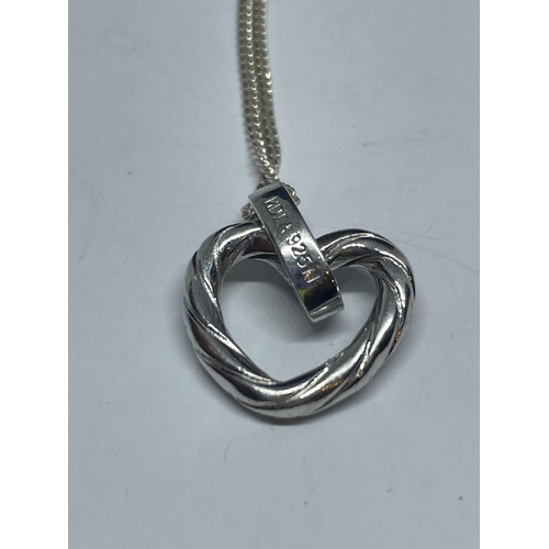 649 - TWO MARKED SILVER NECKLACES