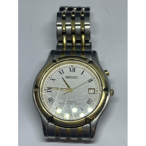 654 - A SEIKO WRSIT WATCH SEEN WORKING BUT NO WARRANTY