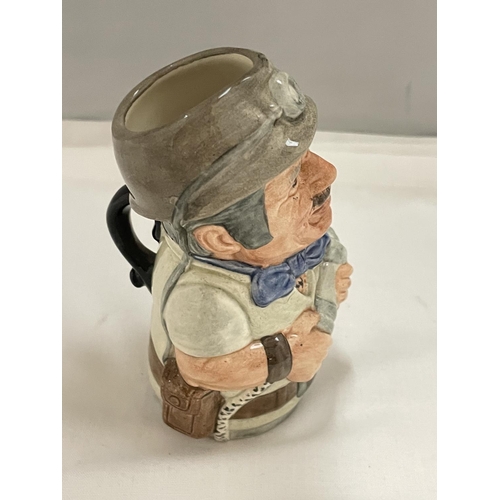 839 - A ROYAL DOULTON DOULTONVILLE TOBY JUG MIKE MINERAL THE MINER D. 6741