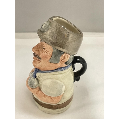 839 - A ROYAL DOULTON DOULTONVILLE TOBY JUG MIKE MINERAL THE MINER D. 6741