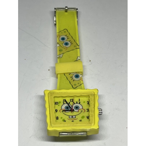 565 - A SPONGEBOB SQUARE PANTS WRIST WATCH