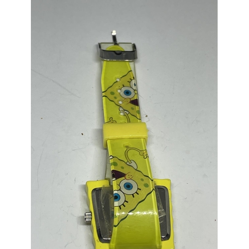 565 - A SPONGEBOB SQUARE PANTS WRIST WATCH