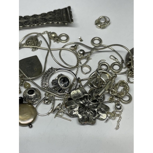 599 - A QUANTITY OF SCRAP SILVER