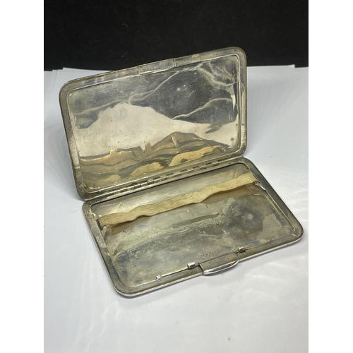 627 - A MARKED 88% SILVER CIGARETTE CASE WITH SIAM DESIGN