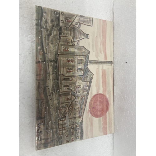 732 - AN ANITA HARRIS MIDDLEPORT POTTERY TILE - 29.5 CM X 20