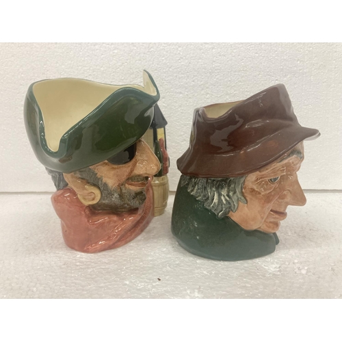 756 - A PAIR OF ROYAL DOULTON CHARACTER JUGS 