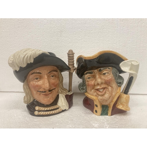 757 - A PAIR OF ROYAL DOULTON CHARACTER JUGS 