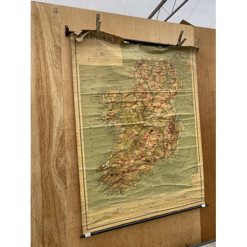 1206 - A LARGE VINTAGE MAP OF IRELAND SCALE;1:375,000