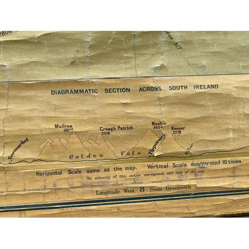 1206 - A LARGE VINTAGE MAP OF IRELAND SCALE;1:375,000