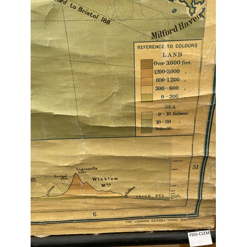 1206 - A LARGE VINTAGE MAP OF IRELAND SCALE;1:375,000