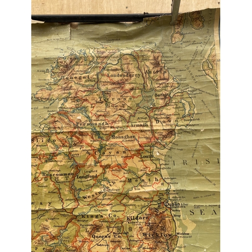 1206 - A LARGE VINTAGE MAP OF IRELAND SCALE;1:375,000