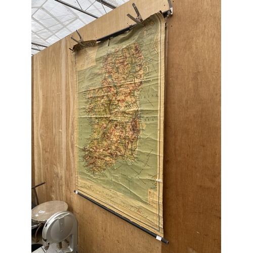 1206 - A LARGE VINTAGE MAP OF IRELAND SCALE;1:375,000