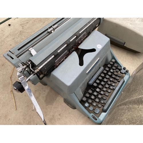 1366 - THREE TYPEWRITERS AND AN ALDIS PROJECTOR TO INCLUDE AND IMPERIAL 70 AND AN IMPERIAL GOOD COMPANION E... 