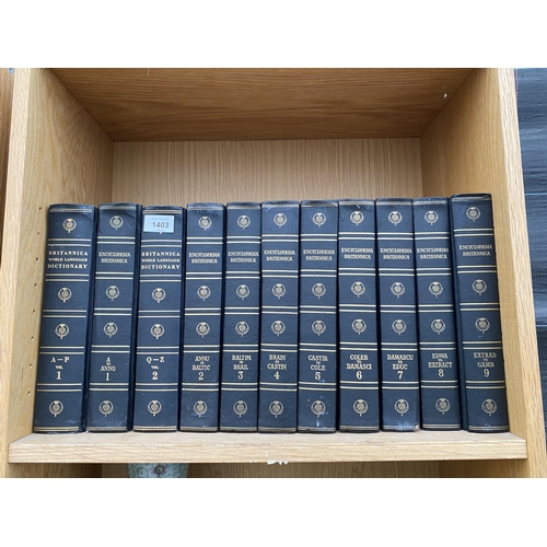 1403 - A SET OF ENCYCLOPEDIA BRITANNICA VOLUME 1-9